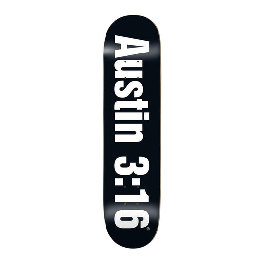 Enjoi Skateboard Deck Three Sixteen R7 Black 8.5"