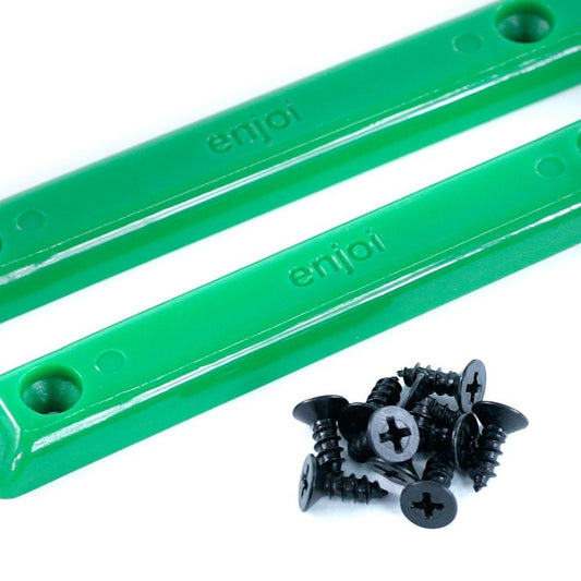 Enjoi Skateboard Rails Green Tummy Sticks New Old School Sliders