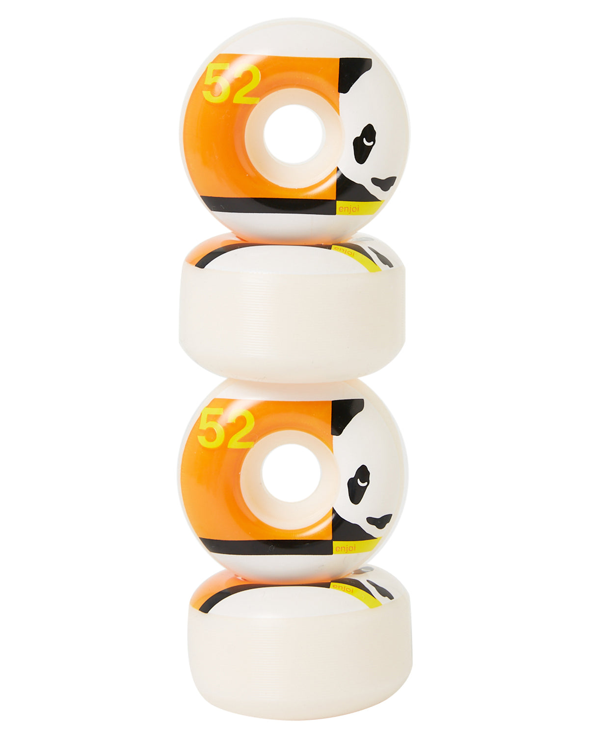 Enjoi Skateboard Wheels Box Panda Orange 52Mm