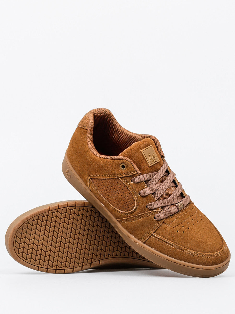 Es Shoes Accel Slim Brown Gum Usa Size Skateboard Sneakers