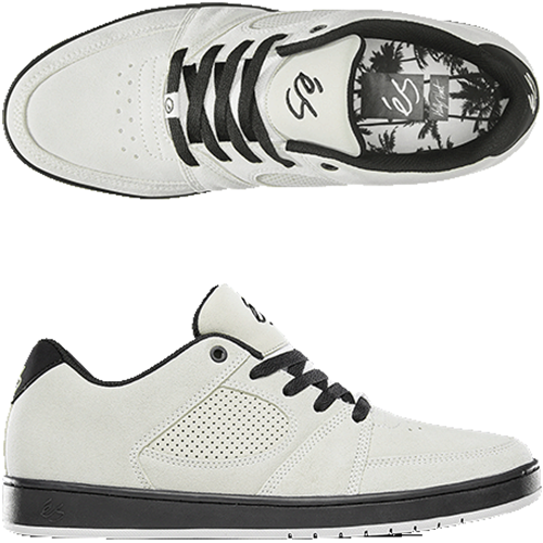 Es Shoes Accel Slim Kelly Hart White Black White Usa Size Skateboard Sneakers