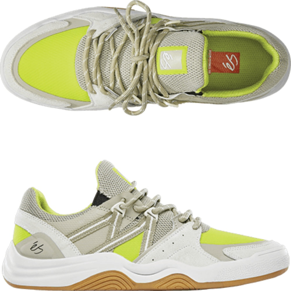 Es Shoes Cykle White Green Gum Us Size Skateboard Sneakers