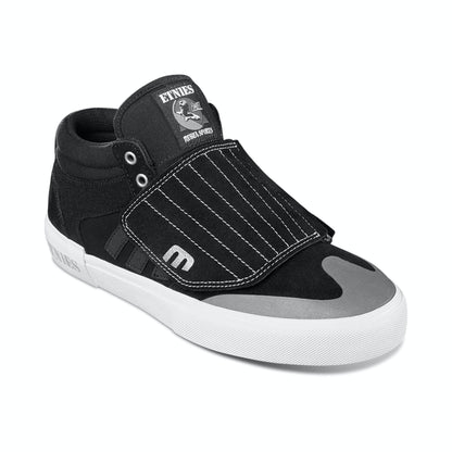 Etnies Shoes Windrow Vulc Mid Andy Anderson Black White Silver Sneakers