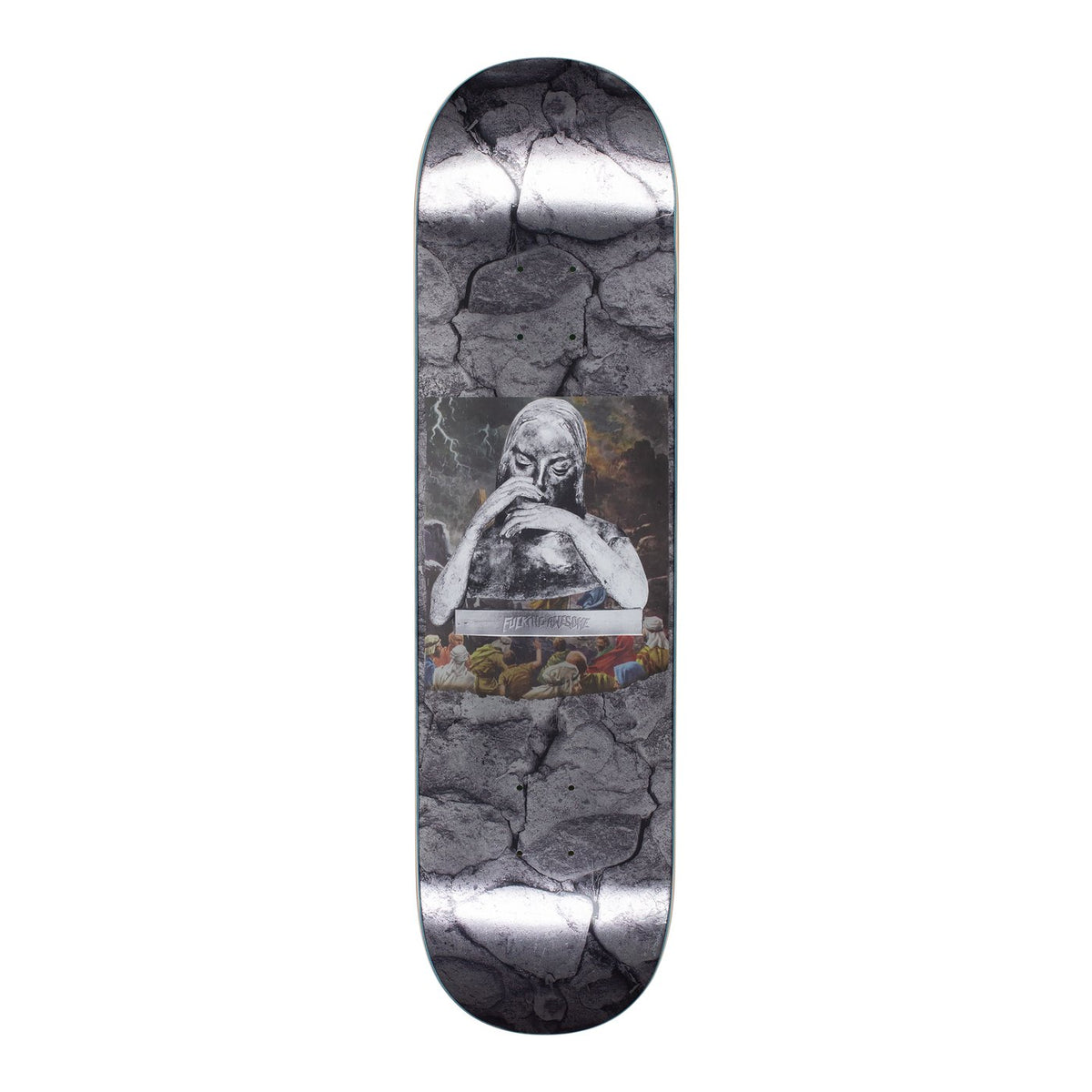 Fa Skateboard Deck Saint Mary Silver Foil Gino Iannucci 8 25 Fucking Awesome