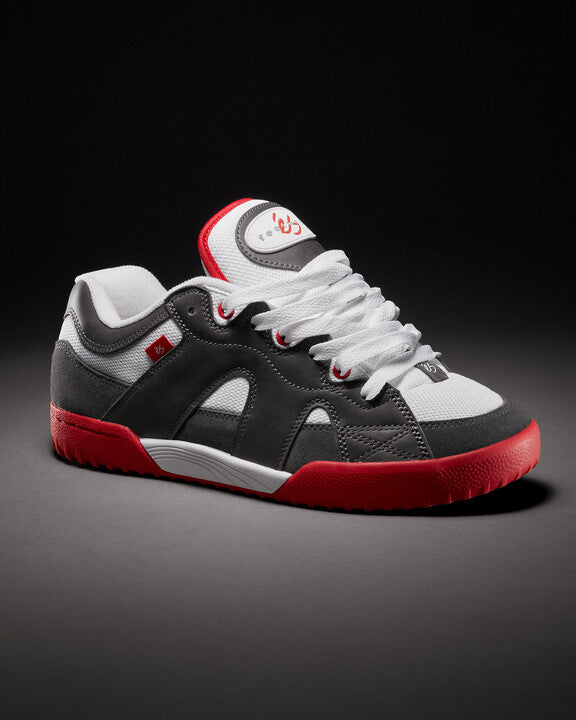 Es Shoes One Nine 7 Grey White Red Usa Size Mens Skateboard Sneakers