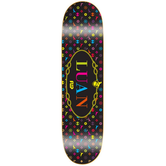 FLiP Skateboard Deck Luan Oliveira Monogram Black 8.25"