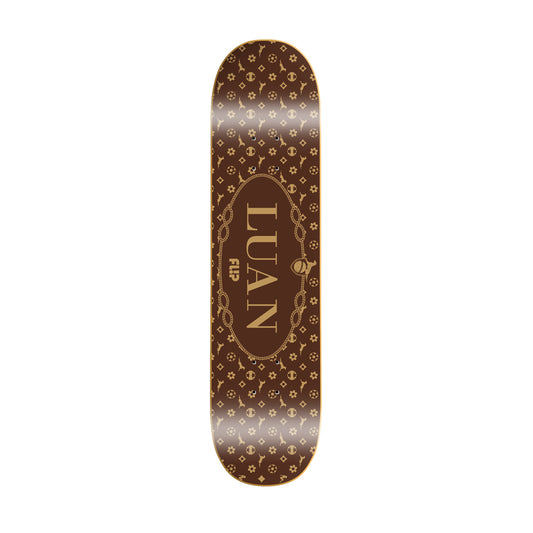 FLiP Skateboard Deck Luan Oliveira Monogram Brown 8"