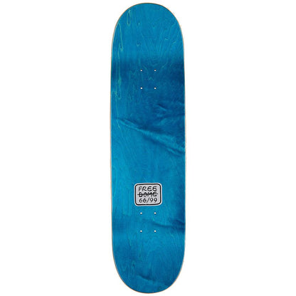 FREE DOME 66/99 Skateboard Deck Raging Skull LIGHT 8"