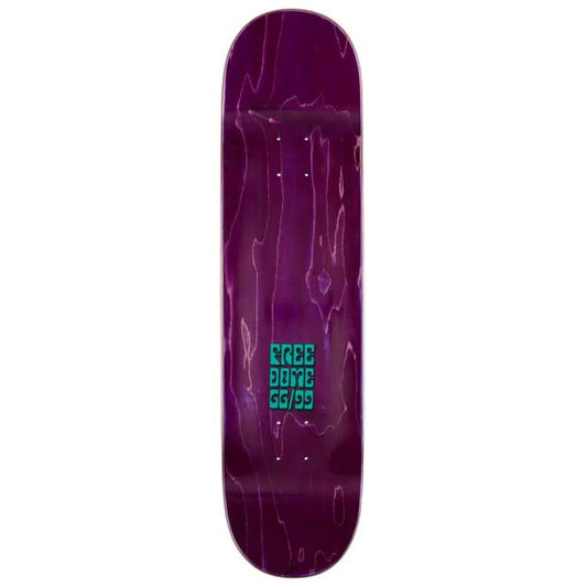 FREE DOME 66/99 Skateboard Deck Road Runner Turquoise 8.25"