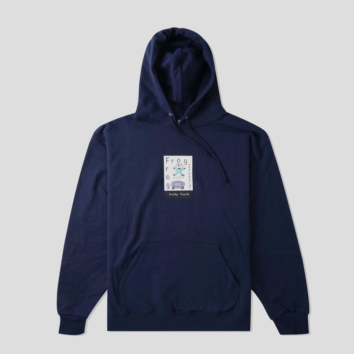 Frog Skateboards Hood HOLY F*CK PULLOVER NAVY