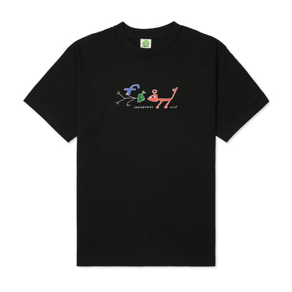 Frog Tee FROG EXISTS! BLACK Skateboard T-Shirt