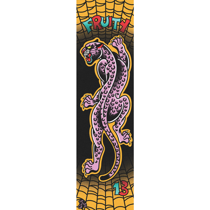 Fruity Griptape (9"x33") Mitch 13 Panther Single Sheet Skateboard Deck Grip tape