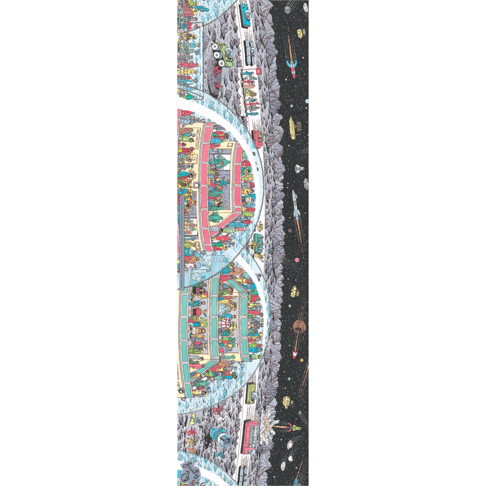 Fruity Griptape Wheres Wally In The Future Single Sheet Skateboard Griptape