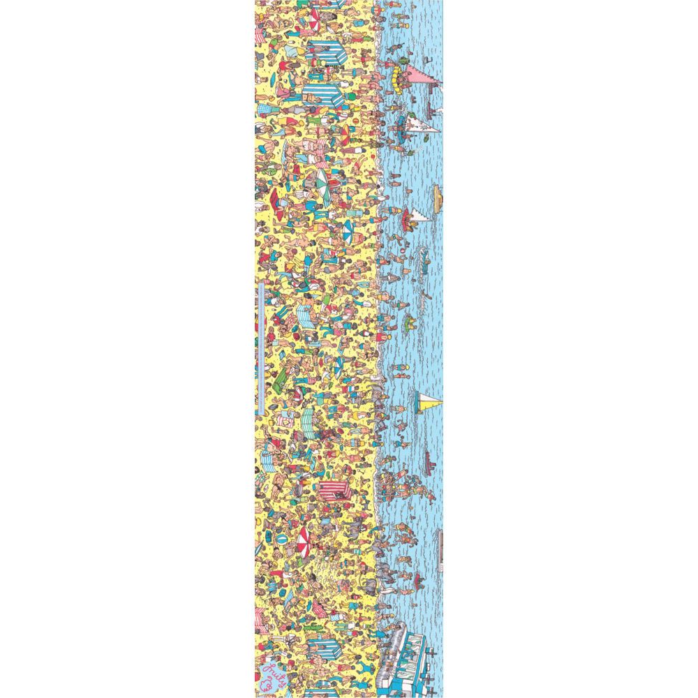 Fruity Griptape Wheres Wally On The Beach Single Sheet Skateboard Griptape