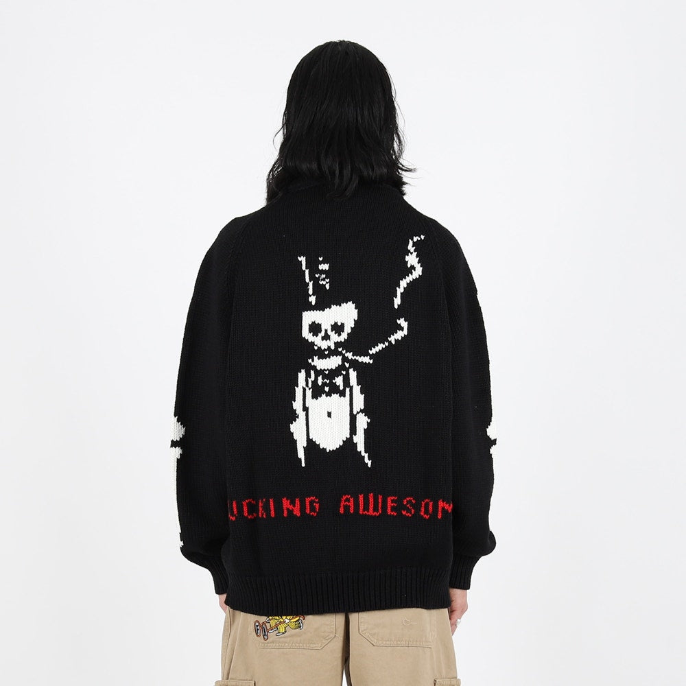 FA Skateboards Cardigan Cowichan Black FA Skateboard Jacket