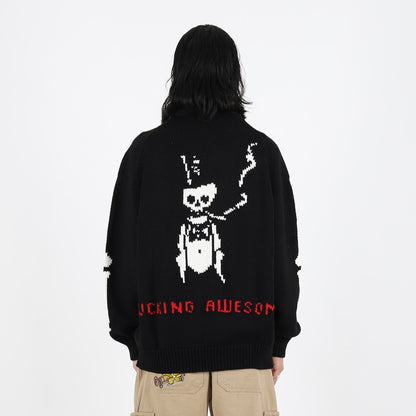 FA Skateboards Cardigan Cowichan Black FA Skateboard Jacket