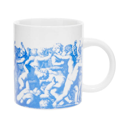 Fucking Awesome Cherub Fight Mug Blue/Ivory Cup