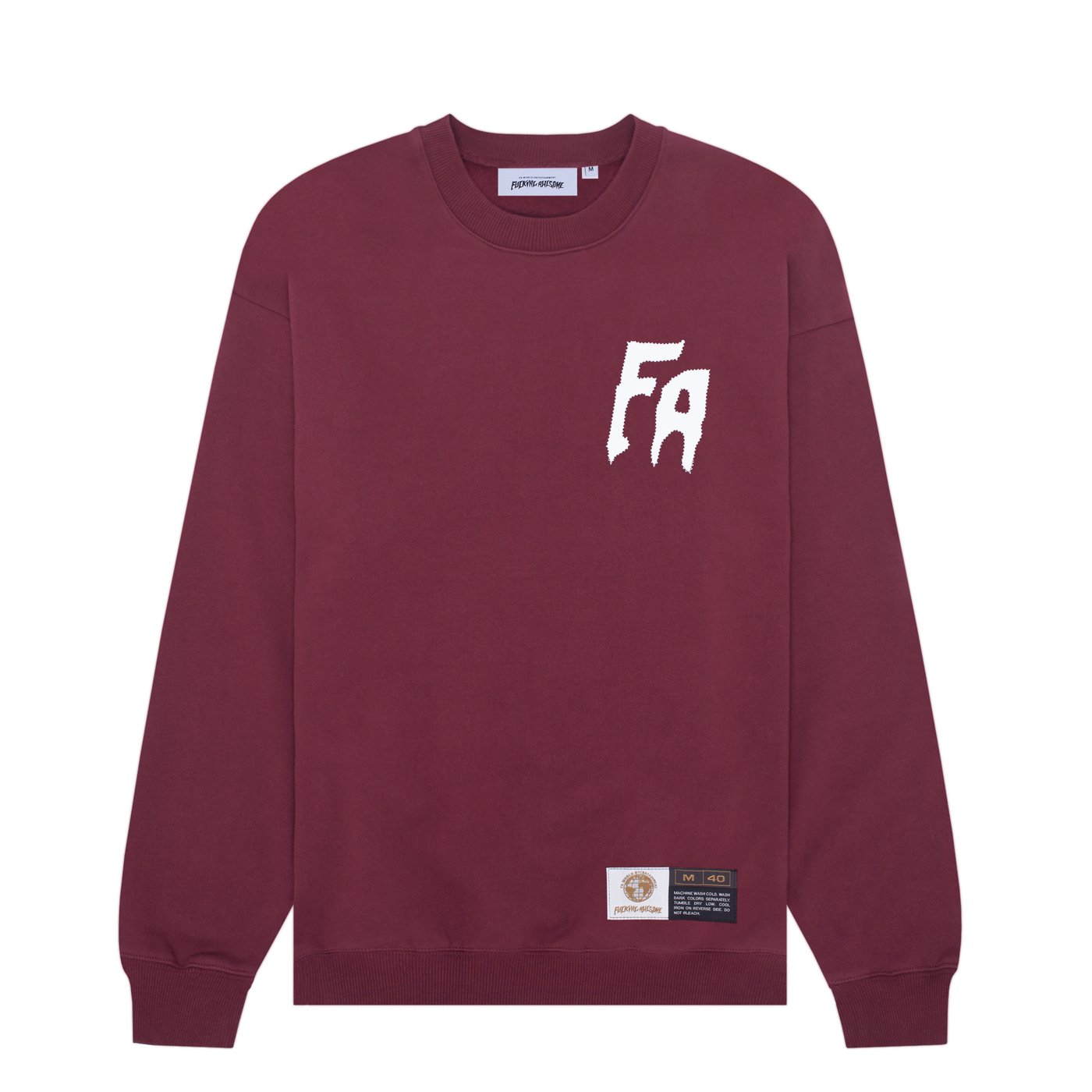 Fucking Awesome Crew Seduction Of The World Maroon FA Skateboard Pullover