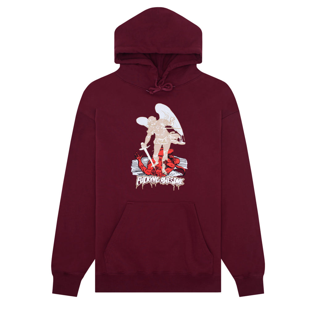 Fucking Awesome Hood Archangel Maroon FA Skateboard Pullover Hoodie