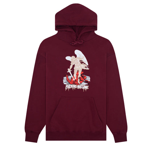 Fucking Awesome Hood Archangel Maroon FA Skateboard Pullover Hoodie