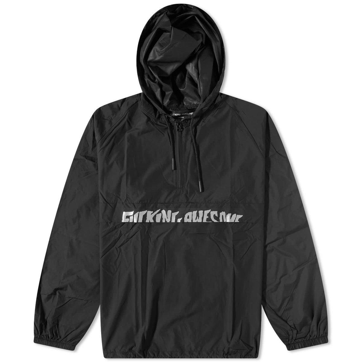Fucking Awesome Jacket Cut Off Anorak Black Fa Skateboard Pullover