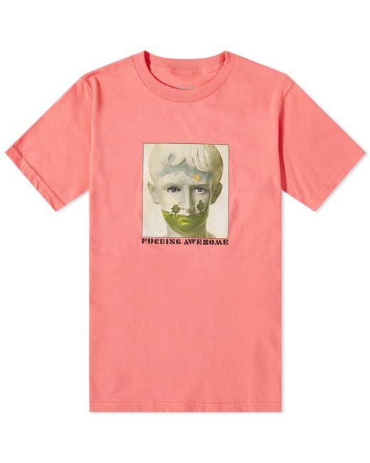 Fucking Awesome Tee You Don't Know Me Light Pink FA Skateboard T-Shirt
