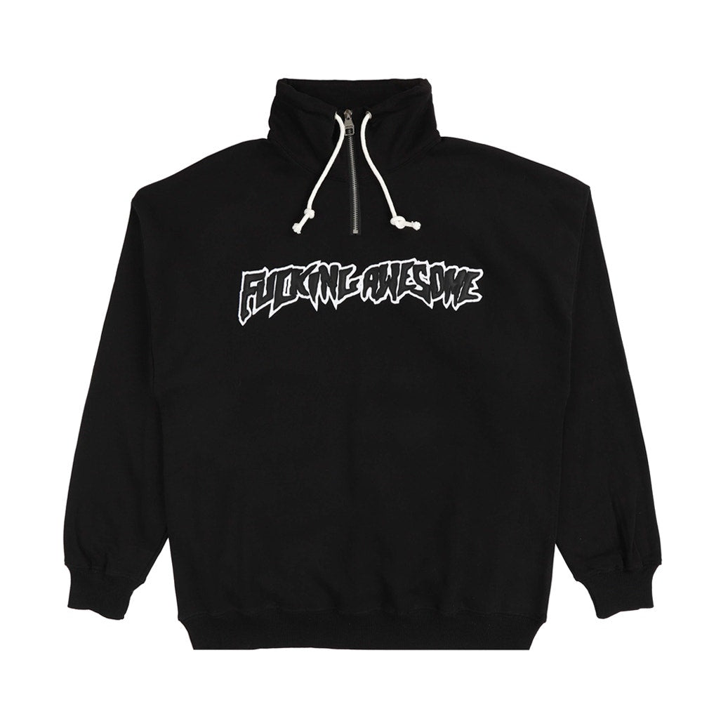 Fucking Awesome Quarter Zip Pullover Black Fa Skateboard Jacket