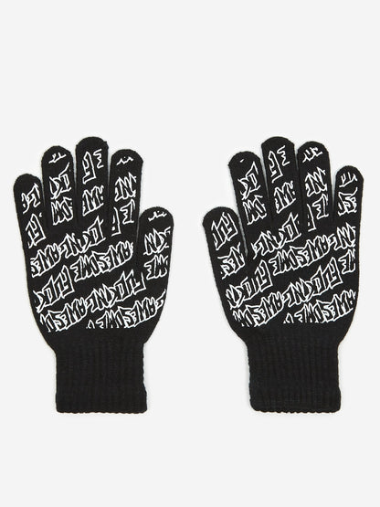 Fucking Awesome Gloves Stamp Allover Print FA Skateboard Gloves