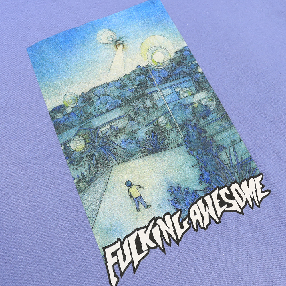 Fucking Awesome Tee Helicopter Violet Fa Skateboard T Shirt