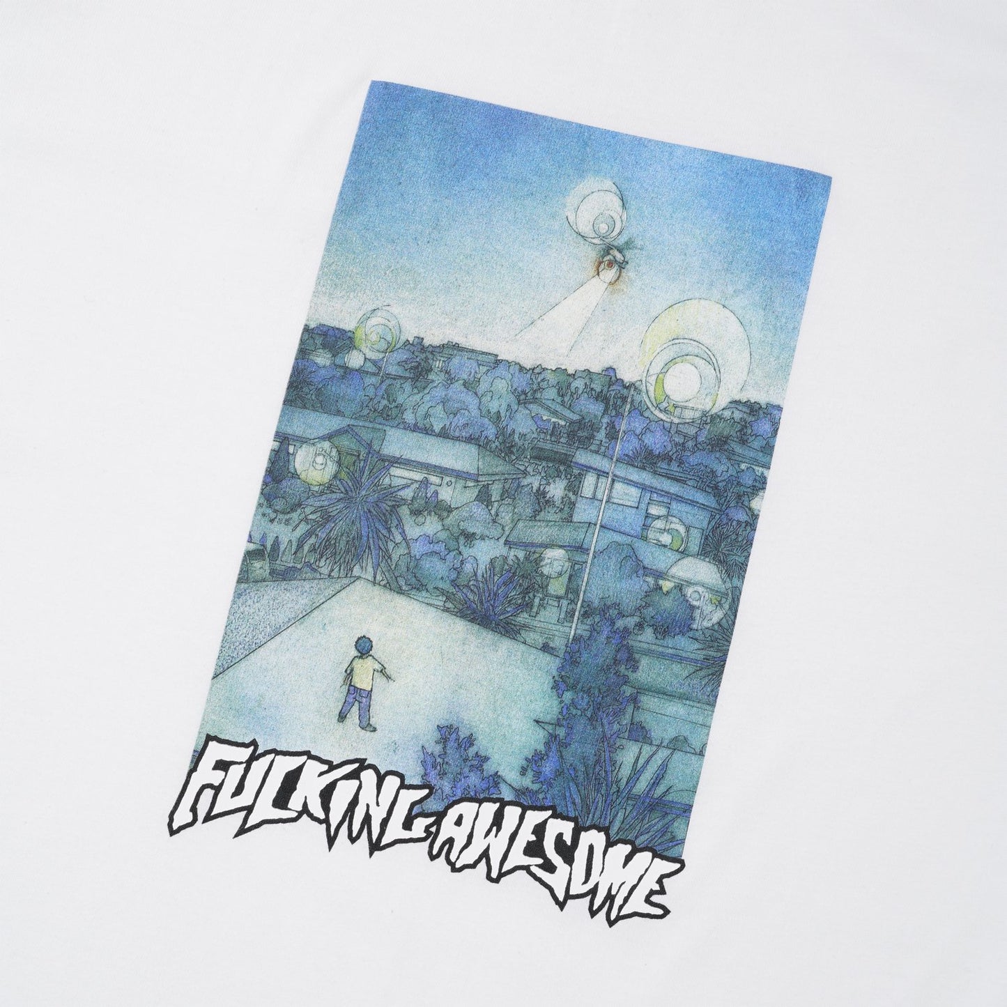 Fucking Awesome Tee Helicopter White FA Skateboard T-Shirt