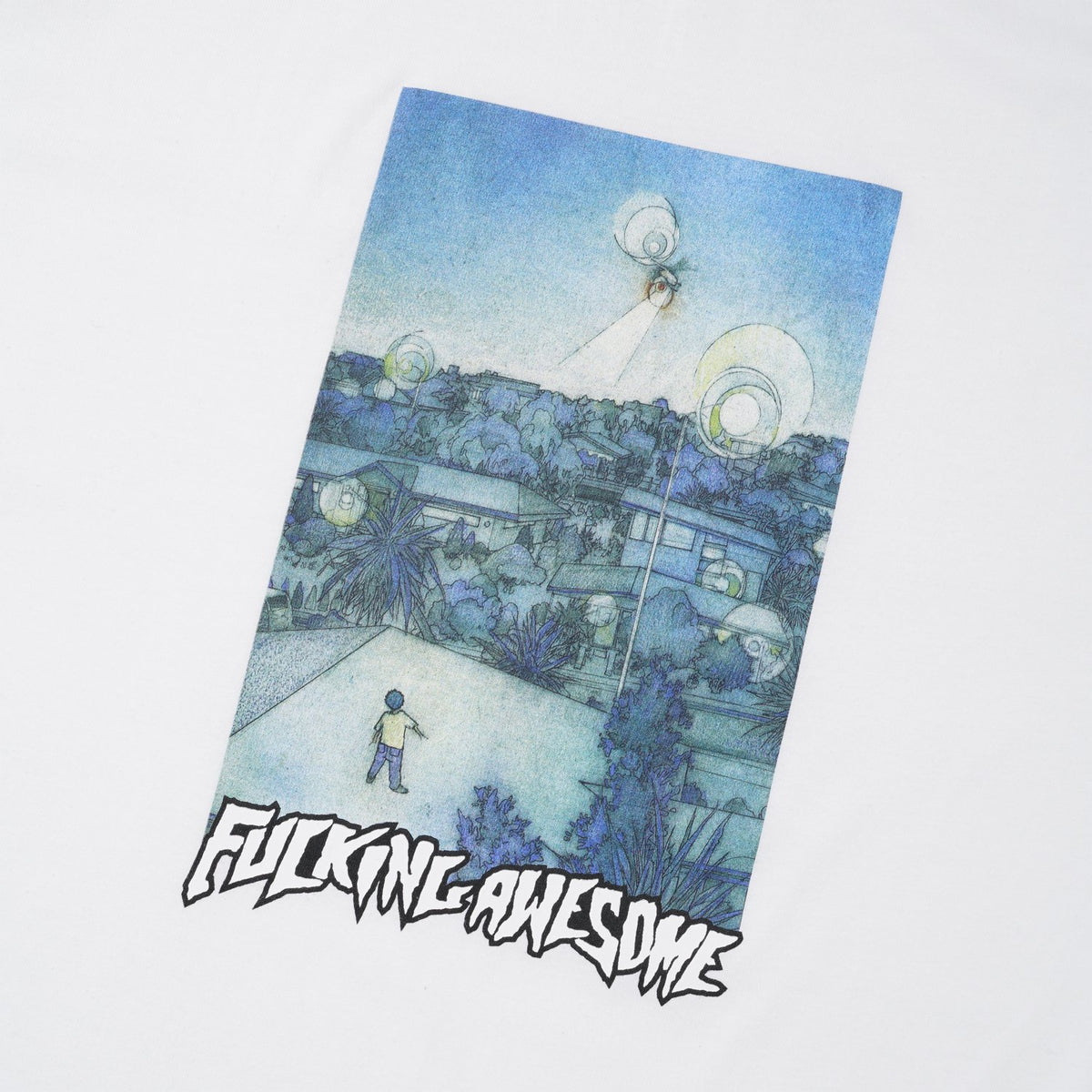 Fucking Awesome Tee Helicopter White Fa Skateboard T Shirt