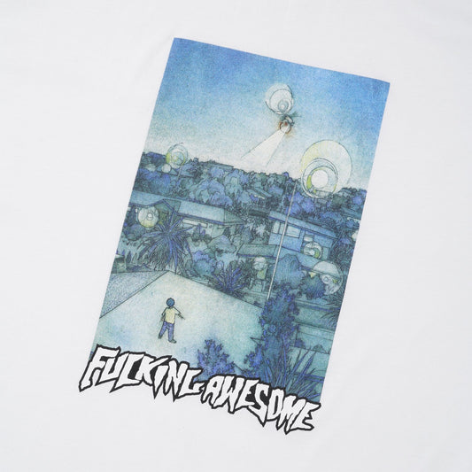 Fucking Awesome Tee Helicopter White FA Skateboard T-Shirt