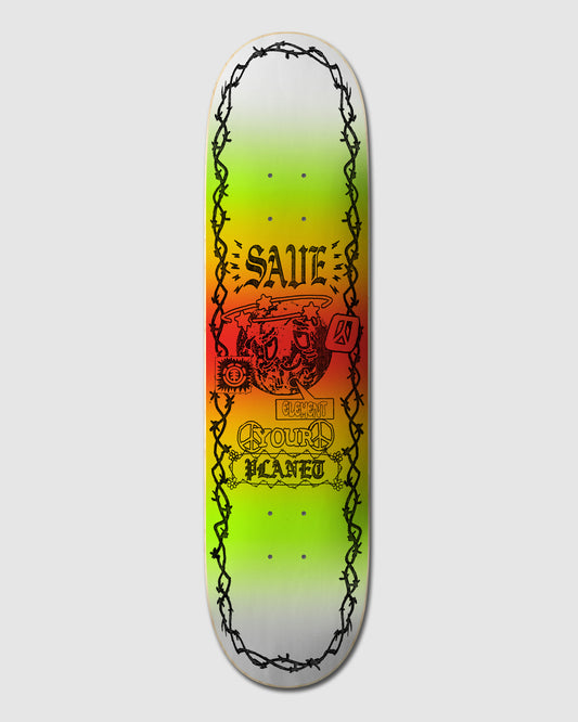 Element Skateboard Deck Planet Save 8.5"