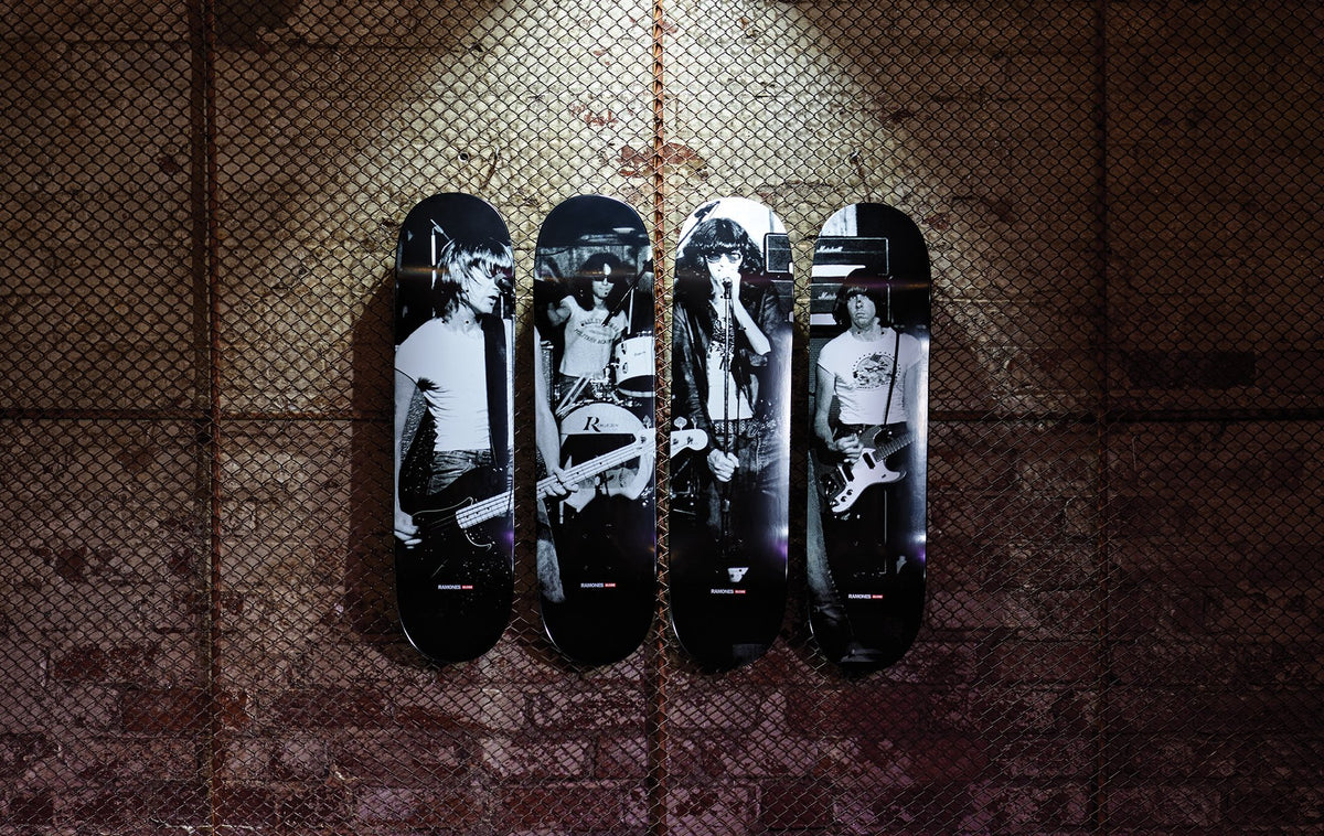 Globe Skateboards X Ramones On Stage Collectors Set 4 Deck Set Limited Edition