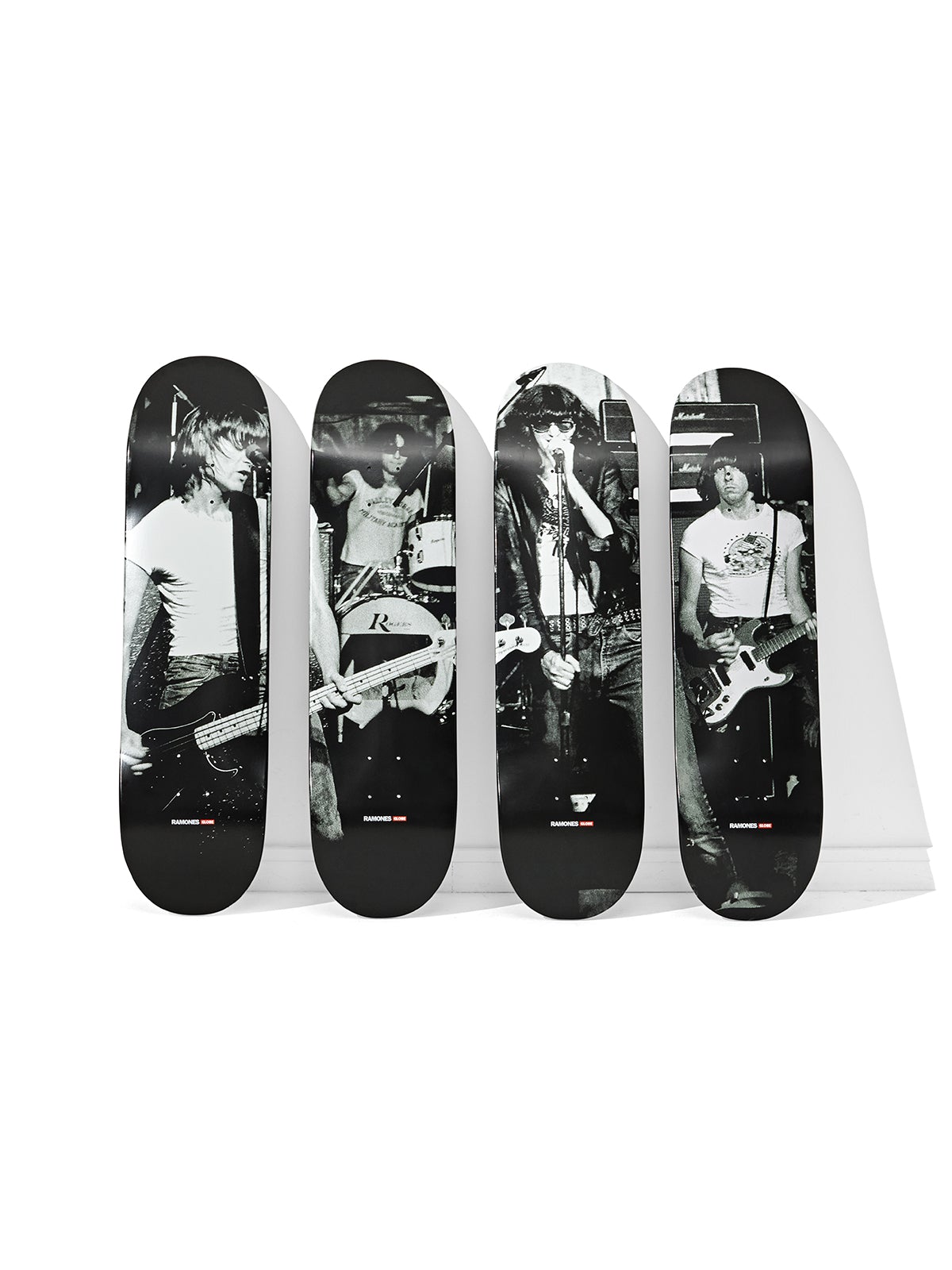 Globe Skateboards x Ramones On Stage Collector's Set 4 DECK SET LIMITED EDITION