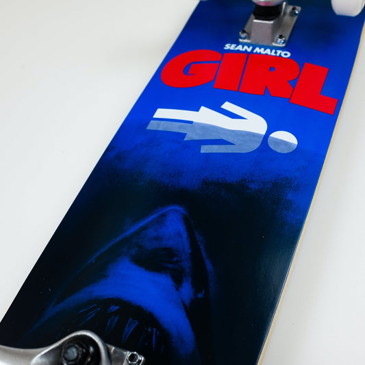 GIRL Skateboard Complete Sean Malto 8.25" Night Attack Jaws Pre-Assembled