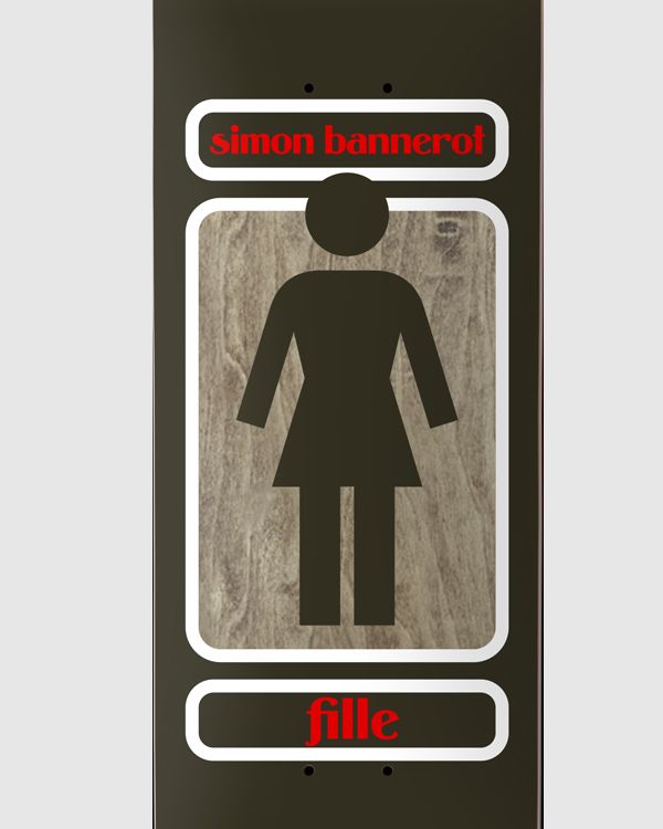 GIRL Skateboard Deck Simon Bannerot 93 Til WR41 9" Loveseat