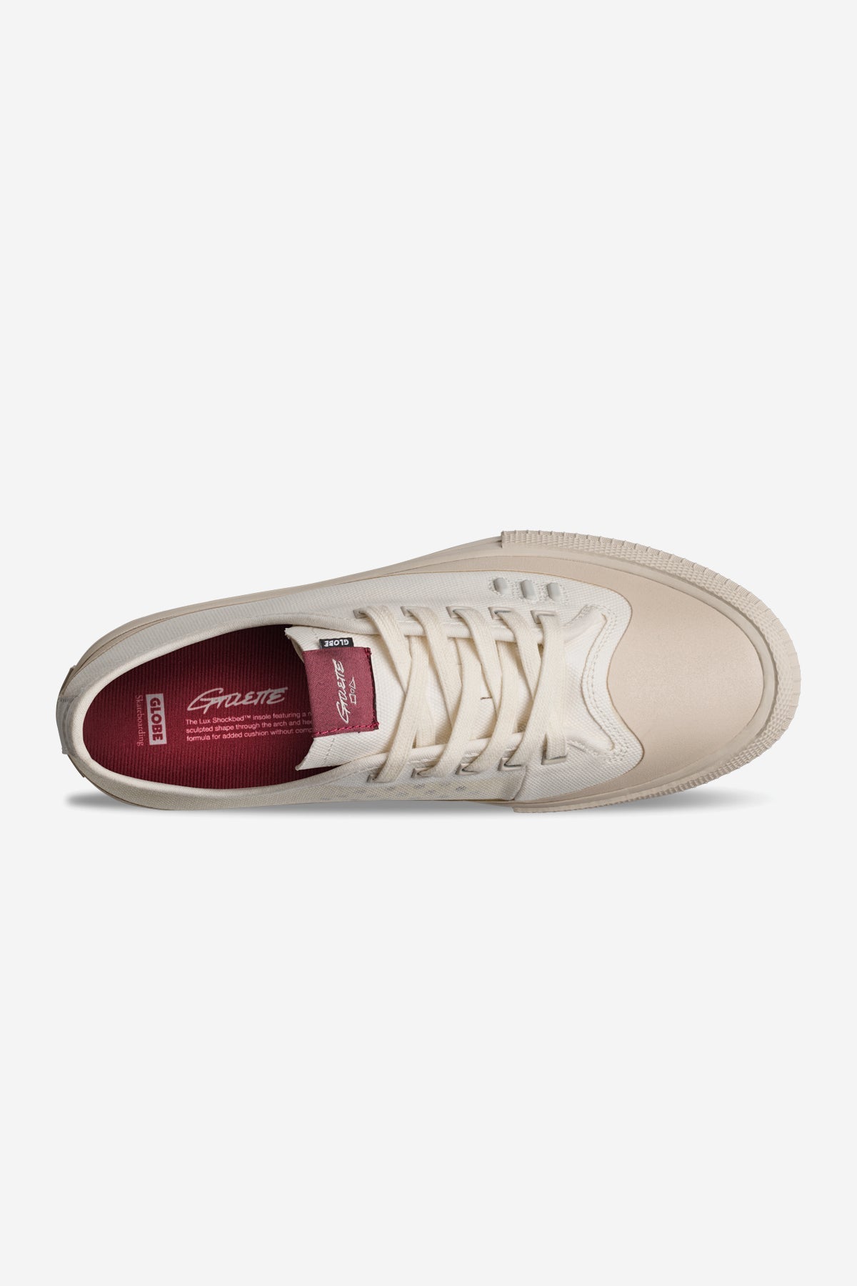 Globe Shoes Austin Gillette Antique White US Size Skateboard Sneakers