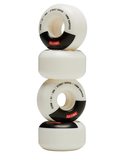 Globe Skateboard Wheels G1 Street White/Black/Bar 52mm