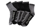 Globe Socks 5 Pack Black Grey Crew Black Grey Size 7 11 Skateboard Sox