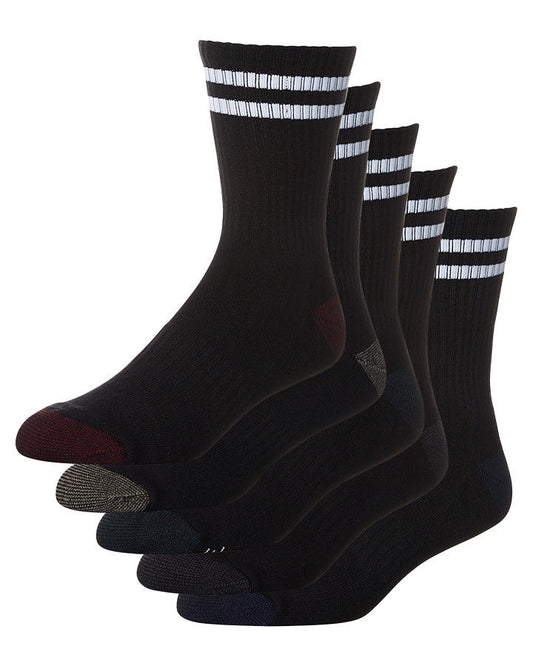 Globe Socks 5 Pack Carter Crew Assorted Black SIZE 7-11 Skateboard Sox