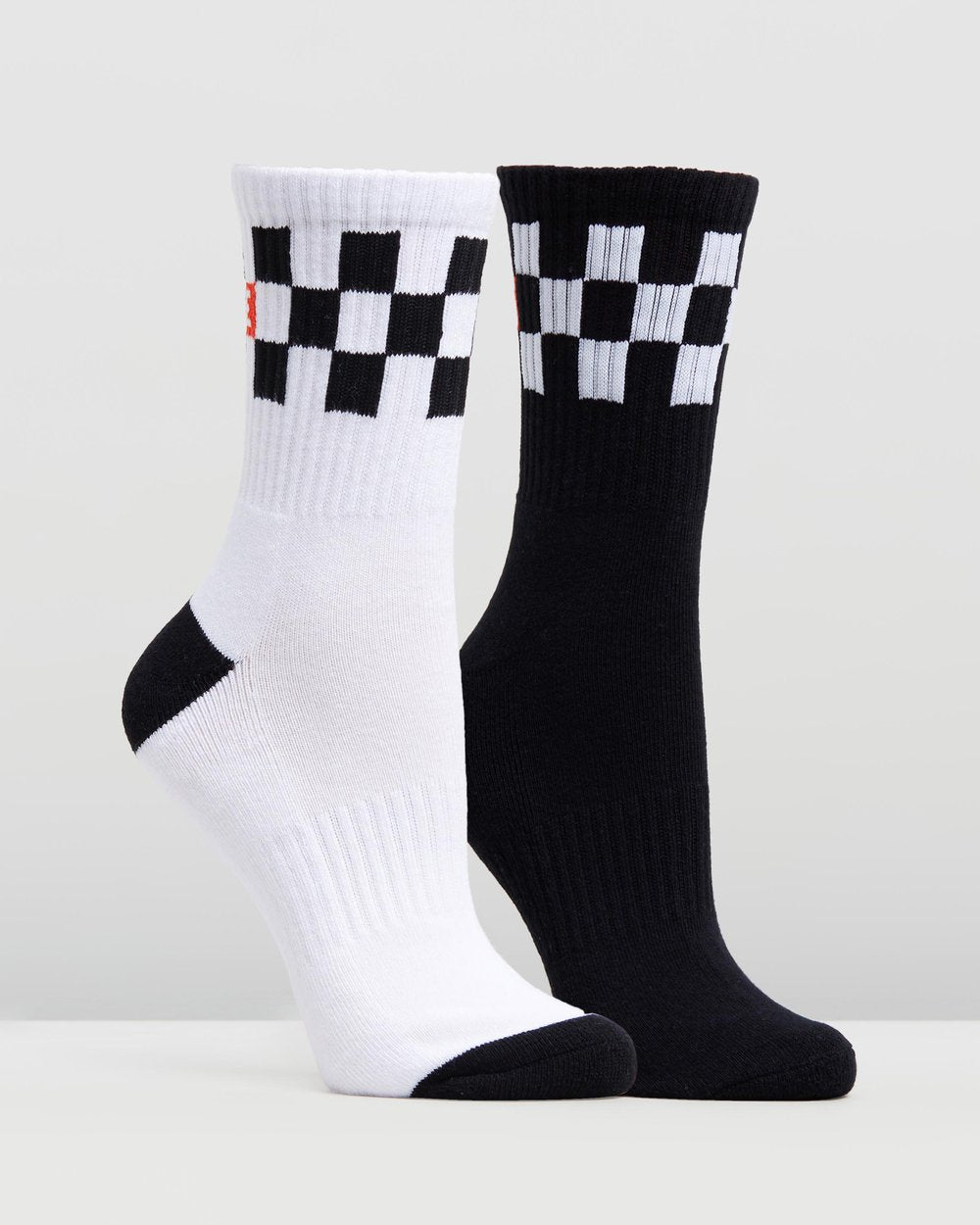 Globe Socks 5 Pack Checker Crew Black White SIZE 7-11 Skateboard Sox