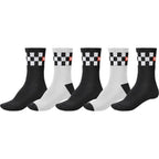 Globe Socks 5 Pack Checker Crew Black White Size 7 11 Skateboard Sox