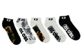 Globe Socks 5 Pack Malcom Ankle Camo Size 7 11 Skateboard Sox