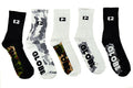 Globe Socks 5 Pack Malcom Crew Camo Size 7 11 Skateboard Sox