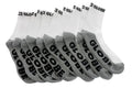 Globe Socks 5 Pack Quarter White Grey Crew Size 7 11 Skateboard Sox