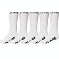Globe Socks 5 Pack Whiteout Crew White Size 7 11 Skateboard Sox