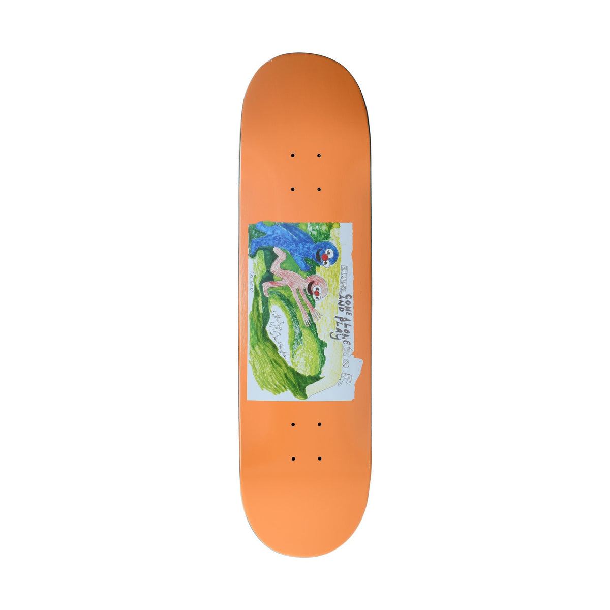 Glue Skateboard Deck Stephen Ostrowski Come Alone And Play 8 25 Apricot