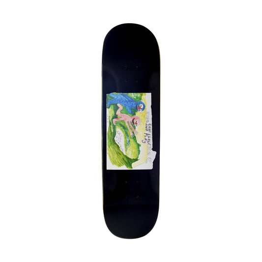 Glue Skateboard Deck Stephen Ostrowski Come Alone And Play 8.5" Black