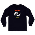 Glue Skateboards L S Tee Vanished Black Skateboard Long Sleeve Shirt